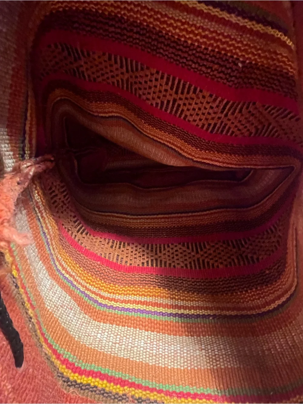 Artesanías Mr. Pinzón Woven Mexican Backpack Boho Multicolor
